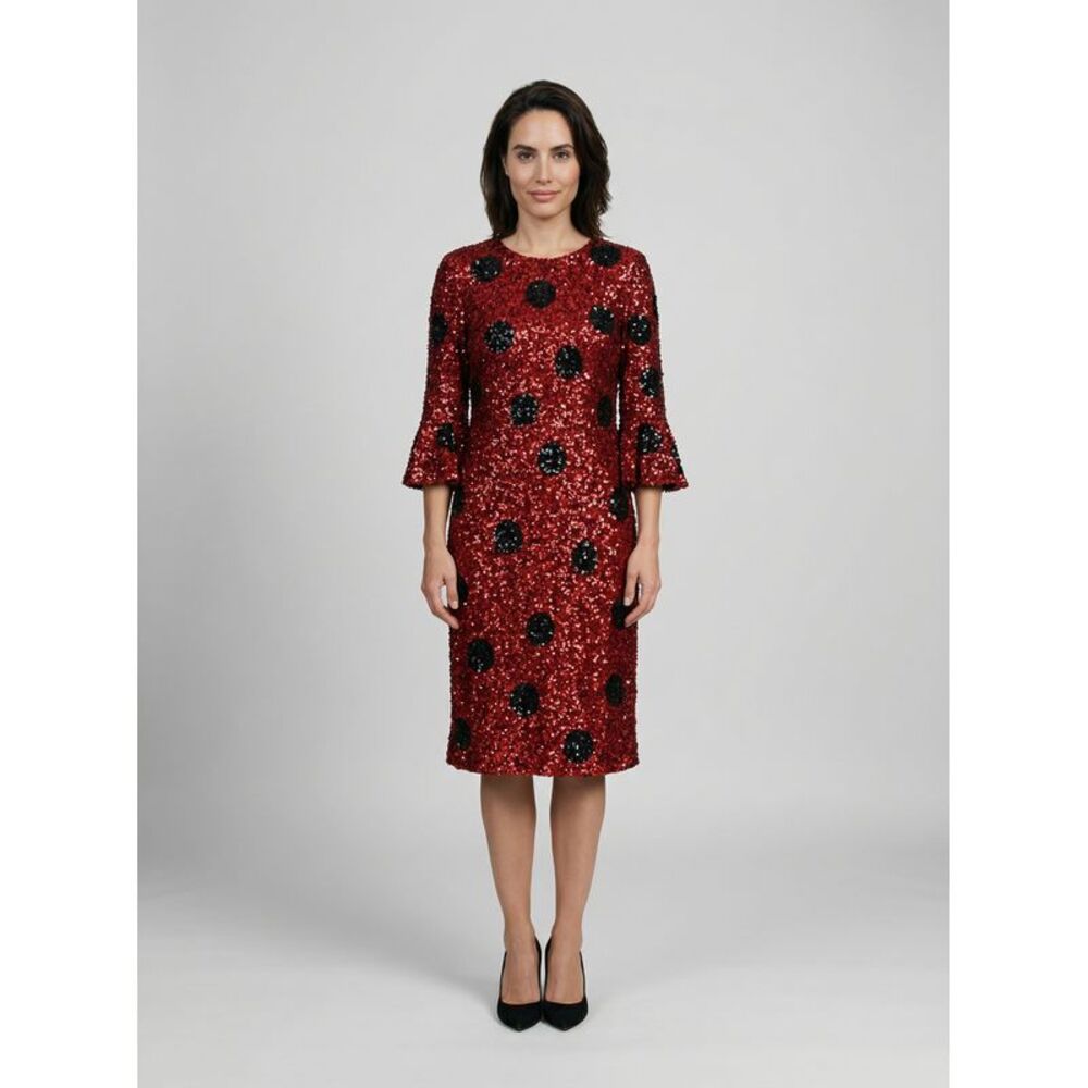 Dolce & Gabbana Red Cotton Cocktail Women's Dress